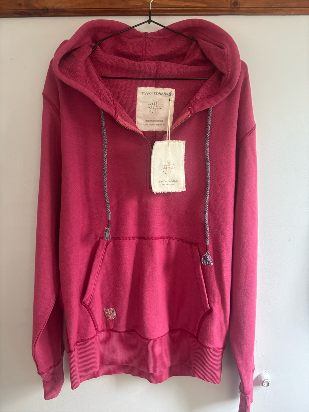 Women's Raspberry Hooded Sweatshirt